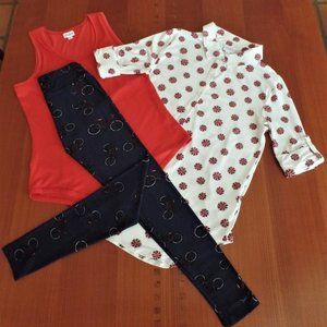 LULAROE! M-VALENTINA SHIRT,TANK TOP & OS- LEGGINGS
